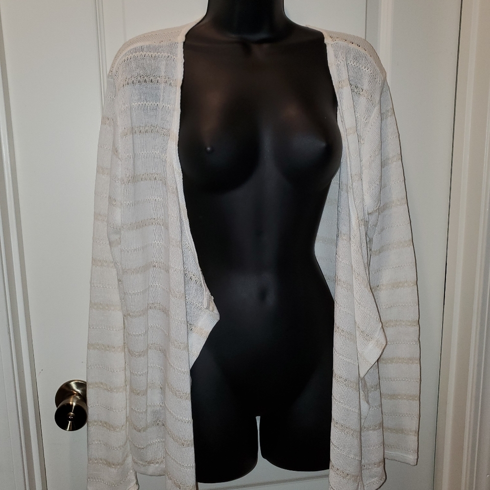 NWT KAREN BROOKS Draped cardigan sz XL